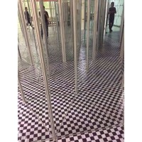 六棱柱鋁型材用于玻璃鏡子迷宮展覽展會(huì)6棱柱鋁料展板六菱柱