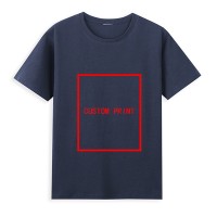 棉質(zhì)定制徽標(biāo)印花圓領(lǐng) T 恤