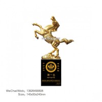 金馬獎杯戰(zhàn)馬獎杯高檔獎杯一馬當先馬到成功 賽馬獎杯紀念品